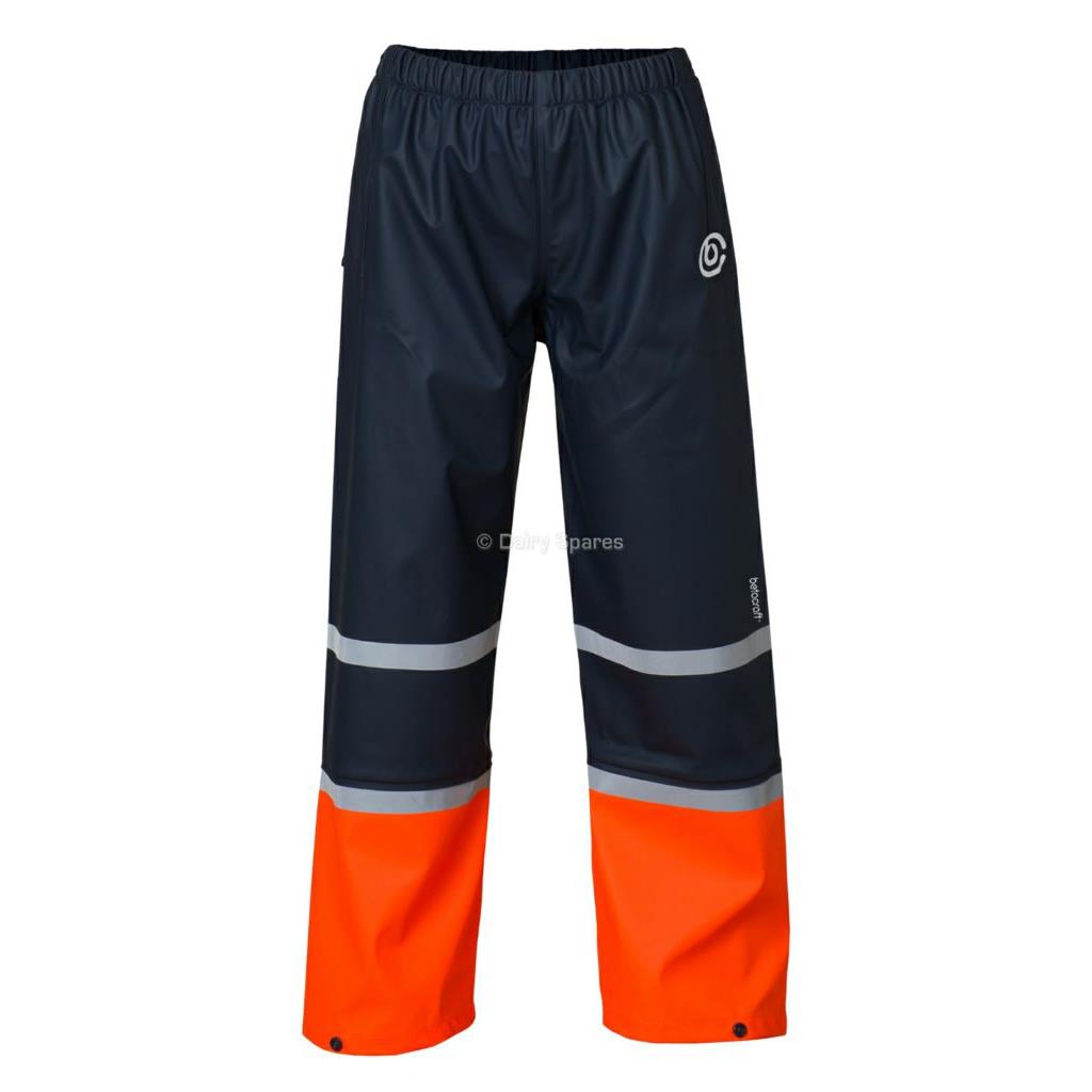 CHILDS TUFFBAK OVERTROUSERS ORANGE/NAVY