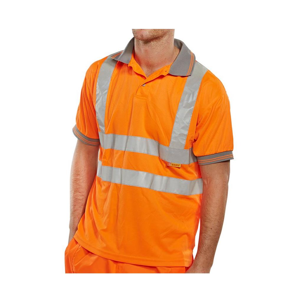 POLO SHIRT ORANGE HI-VIS