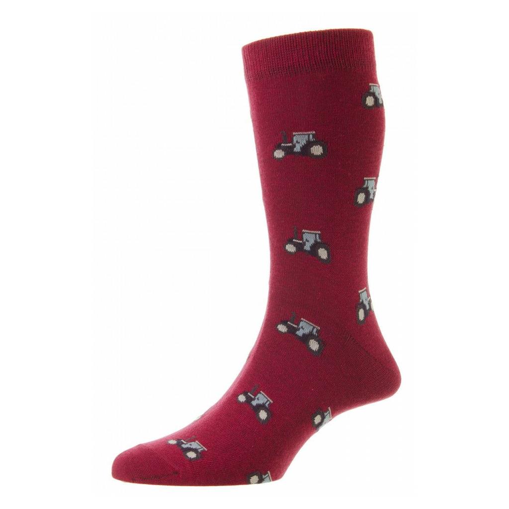 6-11 TRACTOR SOCKS CLARET