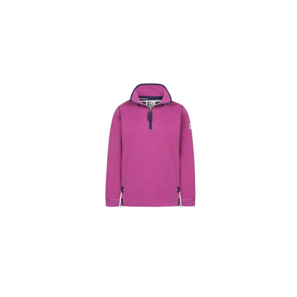 LAZY JACKS 1/4 ZIP SWEATSHIRT BLUSH
