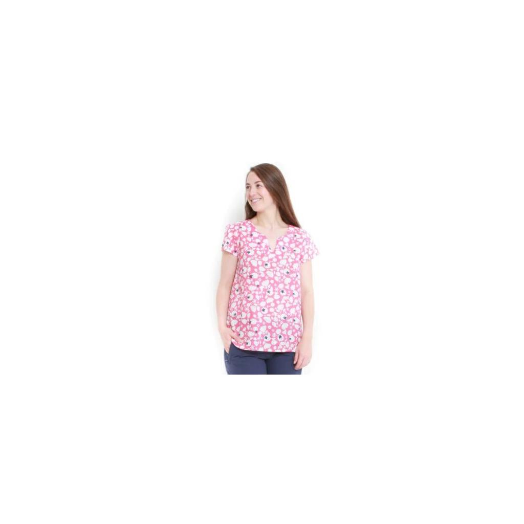 LAZY JACKS PRINTED V.NECK TOP BLOOM