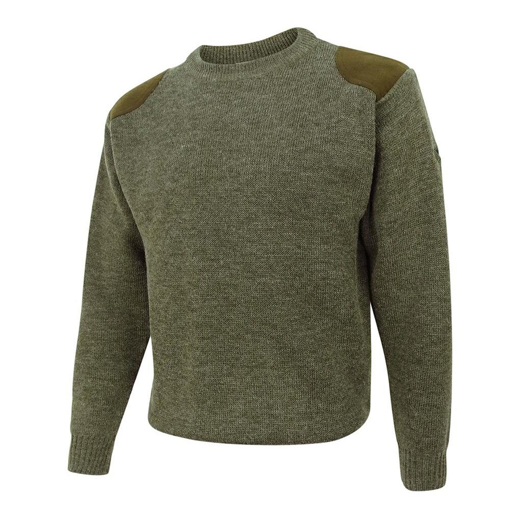 HOGGS MELROSE HUNTING PULLOVER SOFT MARLED GREEN jumper