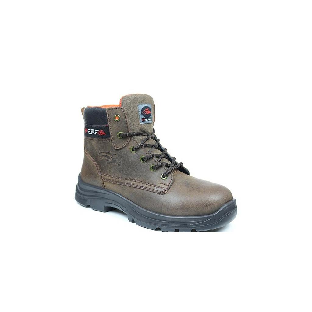 performance brands Bencorr Pro Safety Derby Boot-Brown-