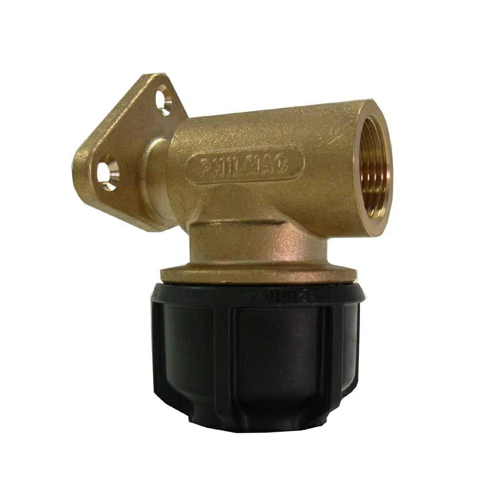 WALL PLATE ELBOW METAL