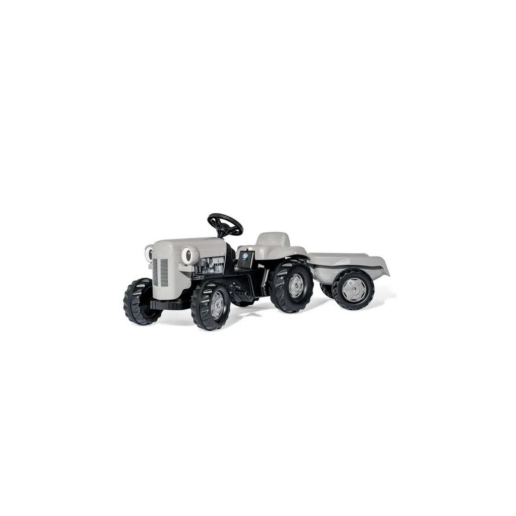 ROLLYKID LITTLE TOY GREY FERGIE WITH TRAILER RIDE ON