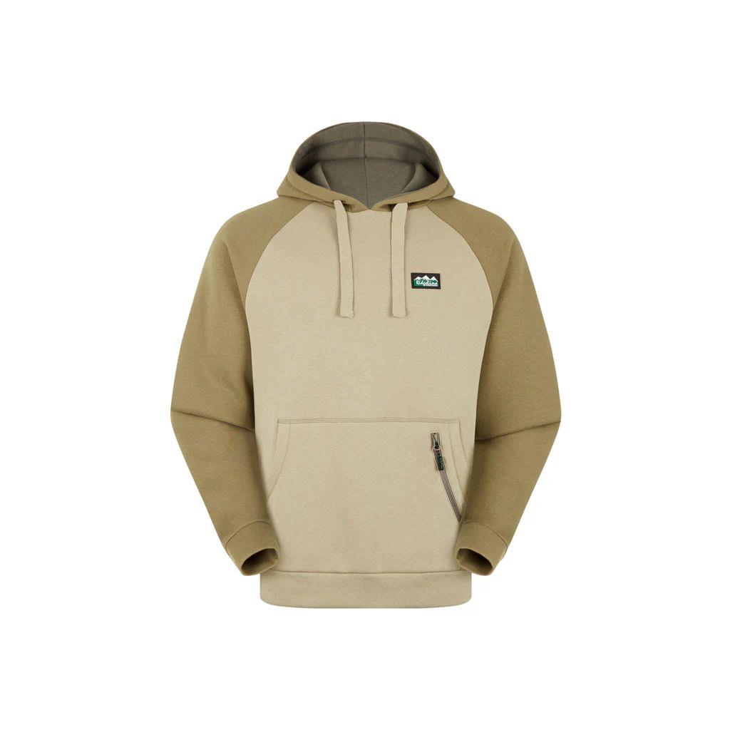 RIDGELINE MENS LIGHT BARK NORTH ISLAND HOODIE