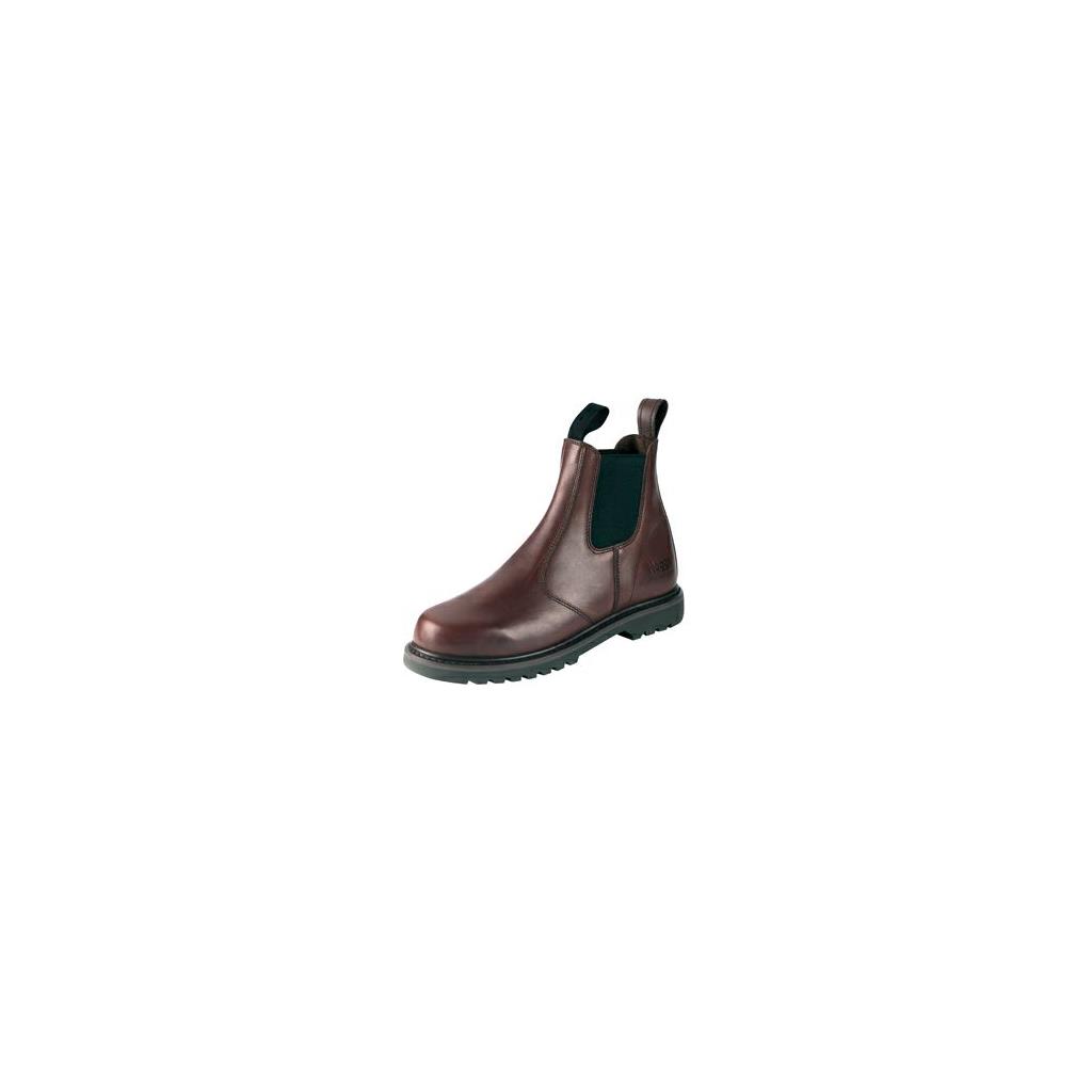 HOGGS SHIRE DARK BROWN SLIP ON BOOTS