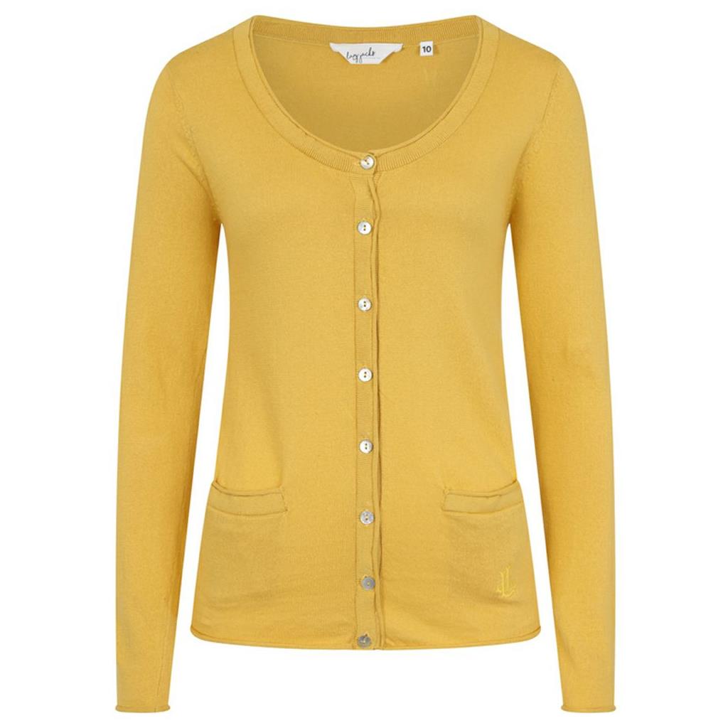 ROUND NECK CARDIGAN GORSE