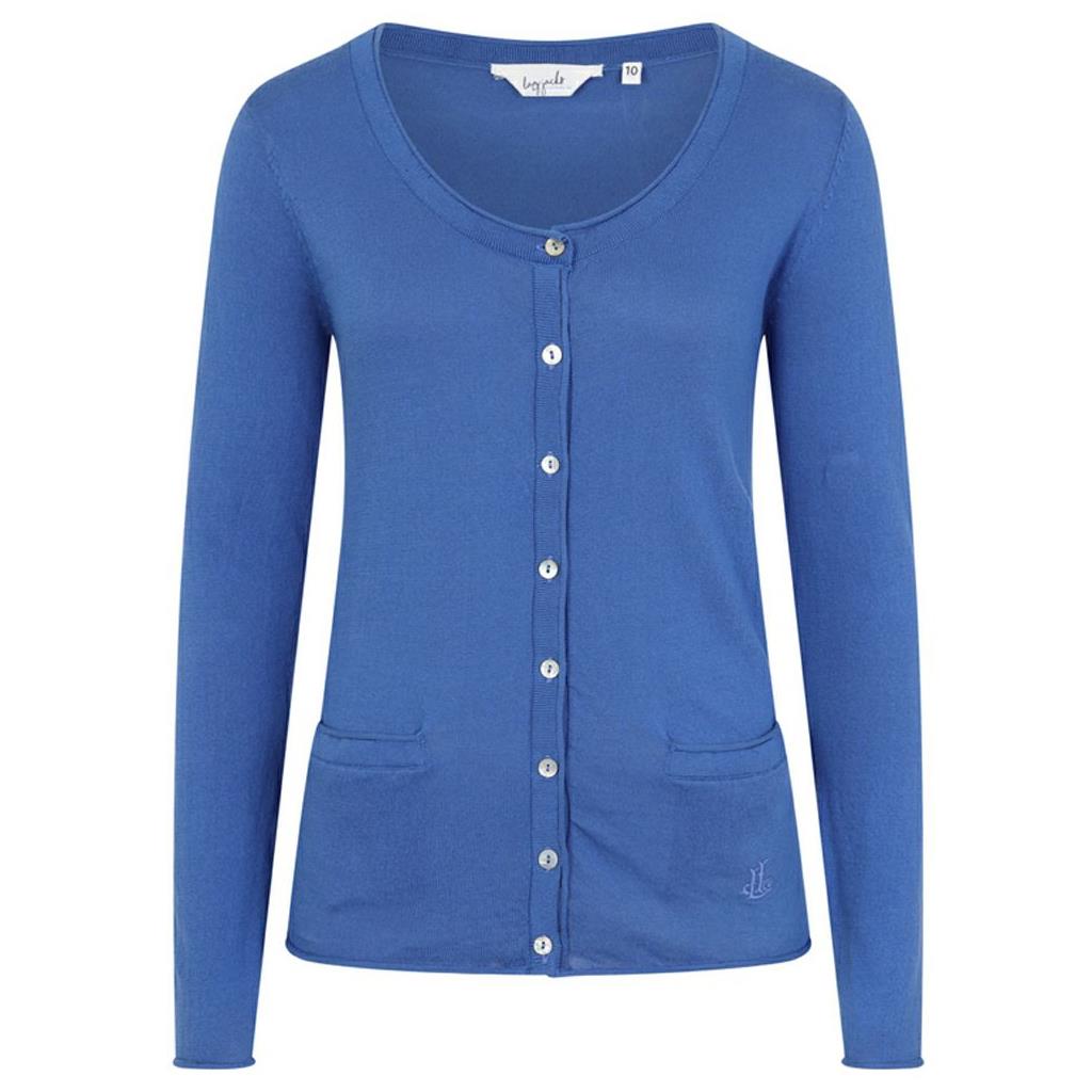 ROUND NECK CARDIGAN SAPPHIRE