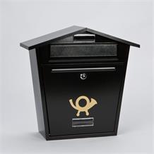 steel black post box